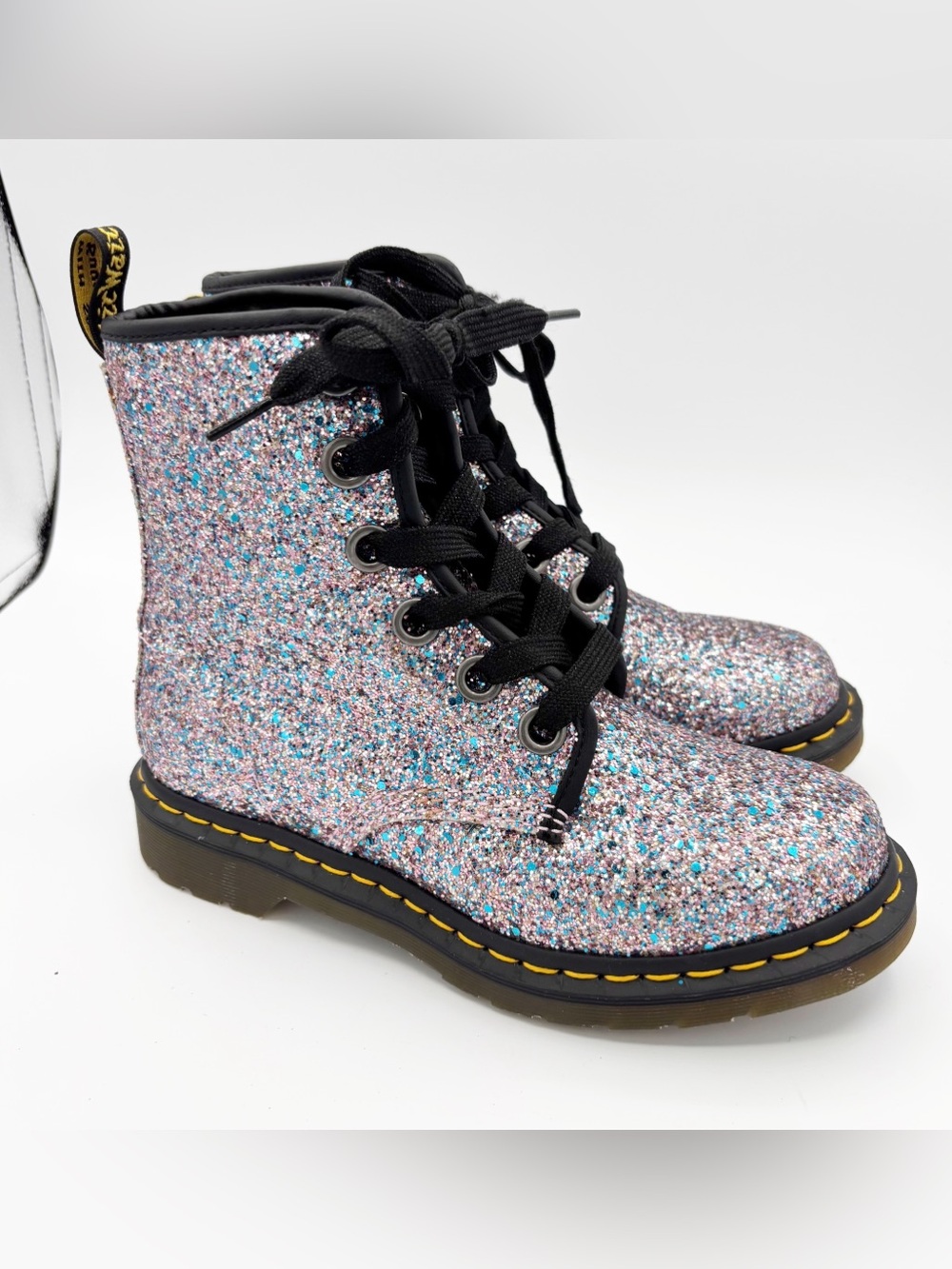 Dr. Martens Farrah Glitter Lace Up Boots